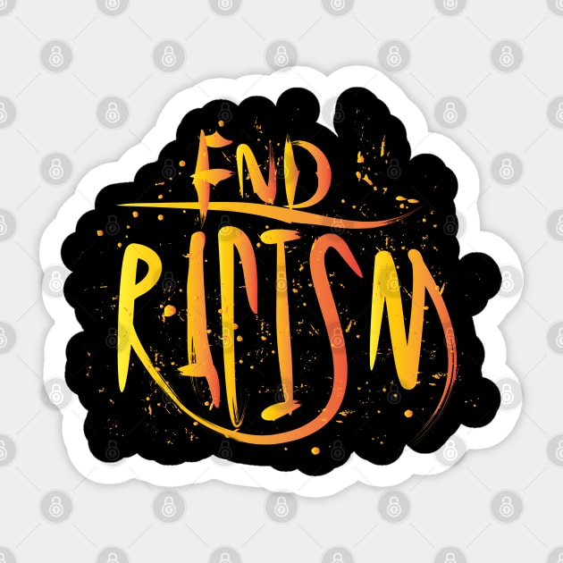 End Racism Sticker by Distrowlinc